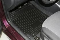 Hyundai Accent 2011–2017 Gummimattor till kupén (4 st, Novline) HB foto 2