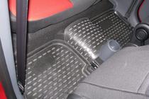 Mitsubishi Colt 2004–2012 (2009↗) Gummimattor för kupén (4 st, Novline) 5D foto 2