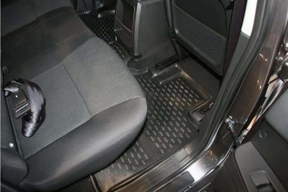 SsangYong Action 2005–2018 (2012↗) Gummimattor till kupén (4 st, Novline) Sports Foto 3