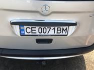 Mercedes Citan 2013–2021 Kromlist ovanför registreringsskylten (rostfritt stål) foto 2