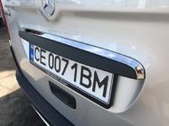 Mercedes Citan 2013–2021 Kromlist ovanför registreringsskylten (rostfritt stål) foto 4
