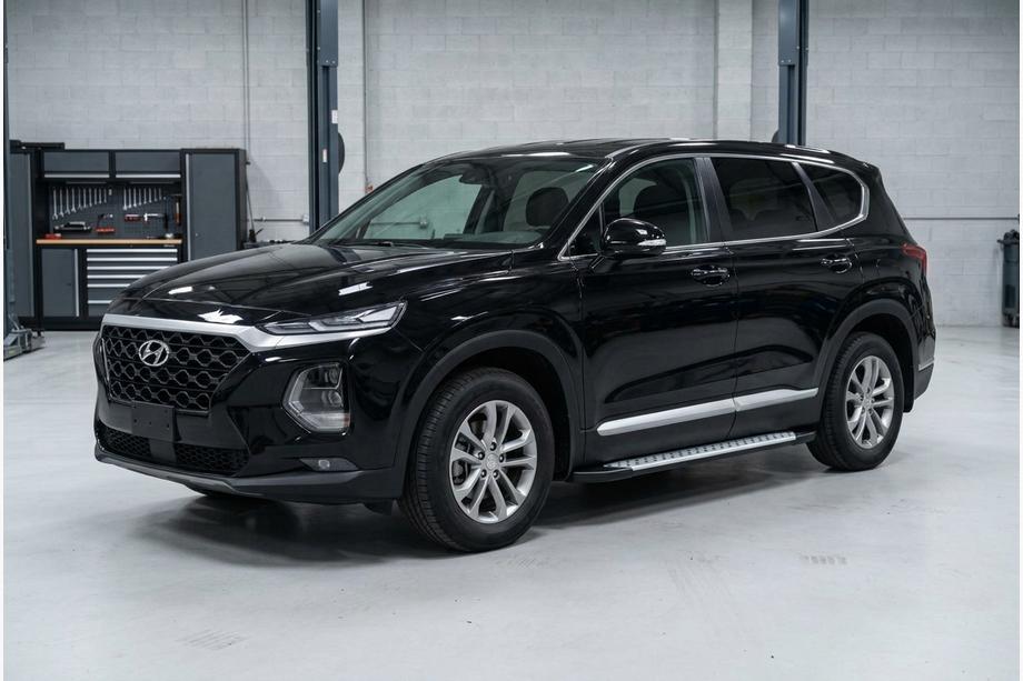 Hyundai Santa Fe 4 2018–2023 Sidosteg Allmond Grey (2 st, aluminium) Foto 1