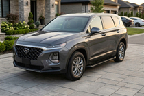 Hyundai Santa Fe 4 2018–2023 Sidosteg Allmond Black (2 st, aluminium) foto 1