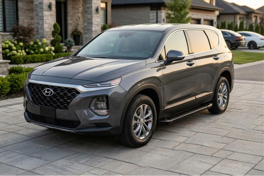 Hyundai Santa Fe 4 2018–2023 Sidosteg Allmond Black (2 st, aluminium) Image