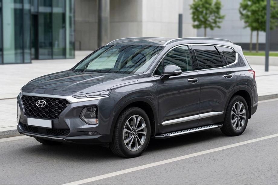 Hyundai Santa Fe 4 2018–2023 Sidosteg Line (2 st, aluminium) Image