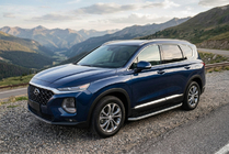 Hyundai Santa Fe 4 2018–2023 Sidosteg Tayga Grey (2 st, aluminium) foto 1