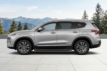 Hyundai Santa Fe 4 2018–2023 Sidosteg Tayga Black (2 st, aluminium) foto 1