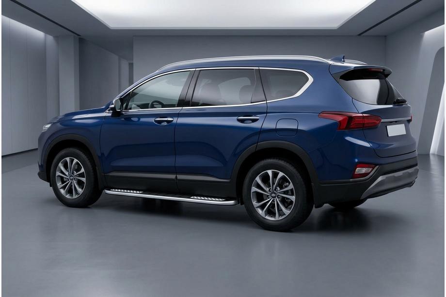 Hyundai Santa Fe 4 2018–2023 Sidosteg Tayga V2 (2 st, aluminium) Image