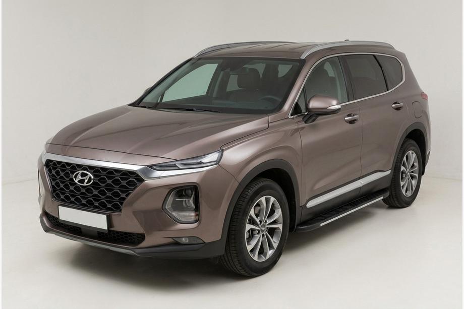 Hyundai Santa Fe 4 2018–2023 Sidosteg Bosphore Grey (2 st, aluminium) Image