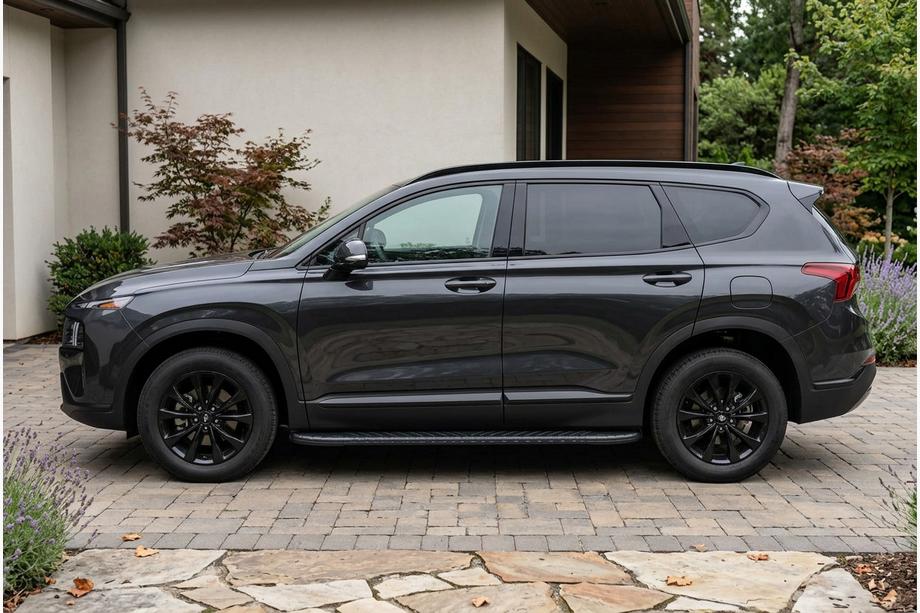 Hyundai Santa Fe 4 2018–2023 Sidosteg Bosphore Black (2 st, aluminium) Image
