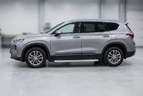 Hyundai Santa Fe 4 2018–2023 Sidosteg Maya V2 (2 st, aluminium) foto 1
