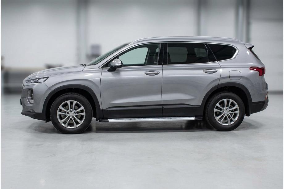 Hyundai Santa Fe 4 2018–2023 Sidosteg Maya V2 (2 st, aluminium) Image