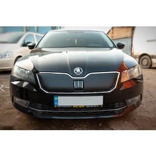 Vintertäckning för grillen (2015-2019, övre) Skoda Superb 2015–2024 foto 2