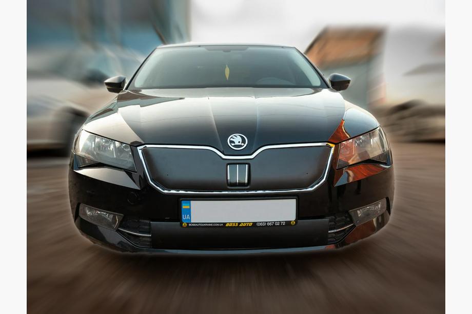 Skoda Superb 2015–2024 Vintertäckning för grillen (2015-2019, övre) Image