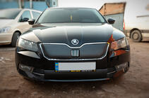 Skoda Superb 2015–2024 Vintergrilltäcke (2015-2019, nedre) foto 2