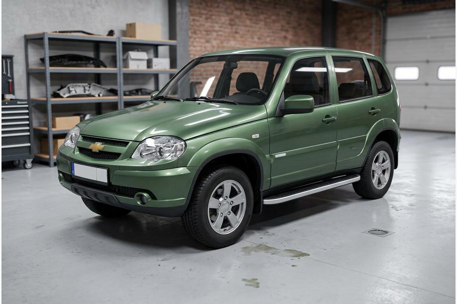 Chevrolet Niva 1998–2020 Sidosteg Tayga Grey (2 st, aluminium) Image