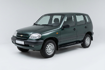 Chevrolet Niva 1998–2020 Sidosteg Bosphore Grey (2 st, aluminium) foto 1