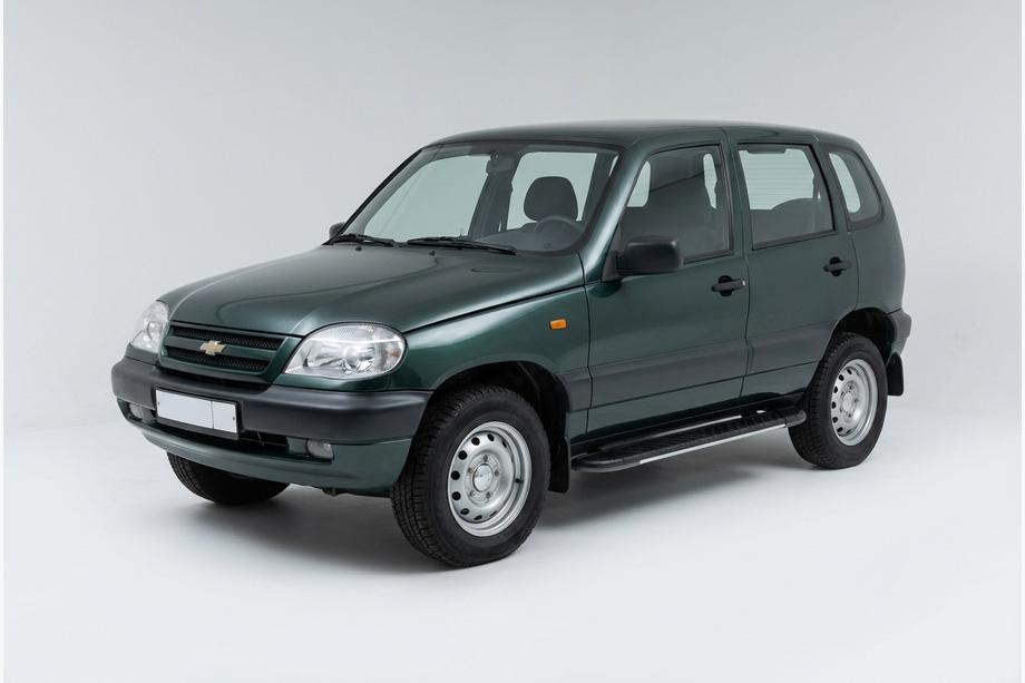 Chevrolet Niva 1998–2020 Sidosteg Bosphore Grey (2 st, aluminium) Image