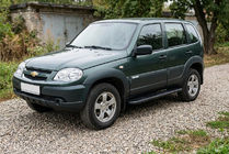 Chevrolet Niva 1998–2020 Sidosteg Bosphore Black (2 st, aluminium) foto 1