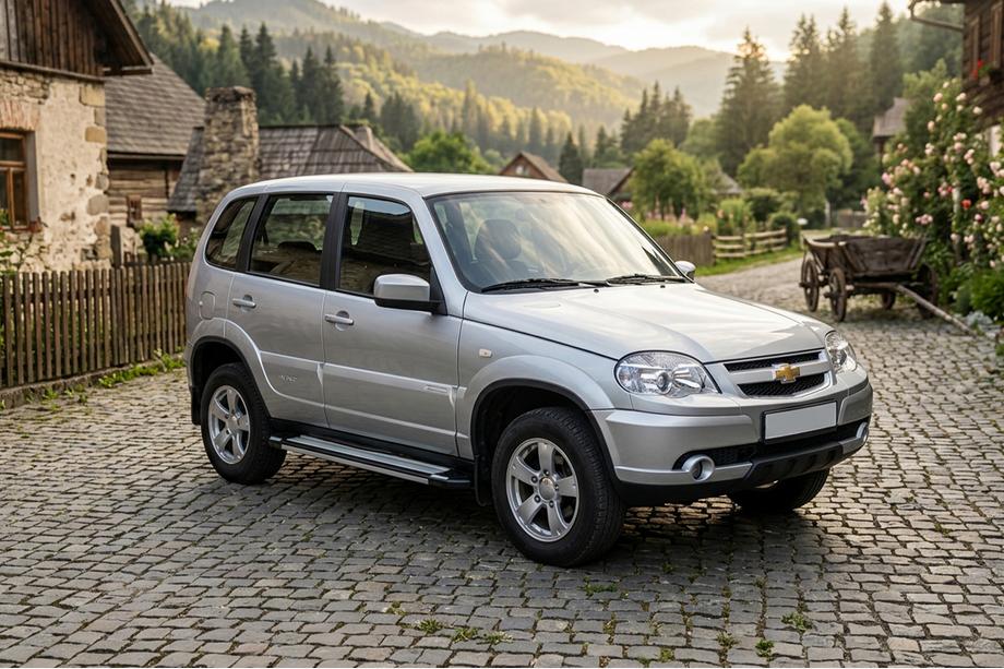Chevrolet Niva 1998–2020 Sidosteg Rainbow (2 st, aluminium) Image