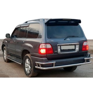 Bakre skyddsbåge AK009-15 (rostfritt stål) Lexus LX470 1998–2007 foto 1