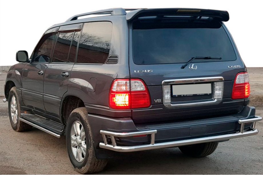 Lexus LX470 1998–2007 Bakre skyddsbåge AK009-15 (rostfritt stål) Image