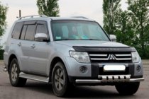 Mitsubishi Pajero Wagon IV 2006–2021 Främre frontbåge ST015-13 (rostfritt) foto 2