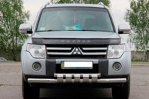 Mitsubishi Pajero Wagon IV 2006–2021 Främre frontbåge ST015-13 (rostfritt) foto 1