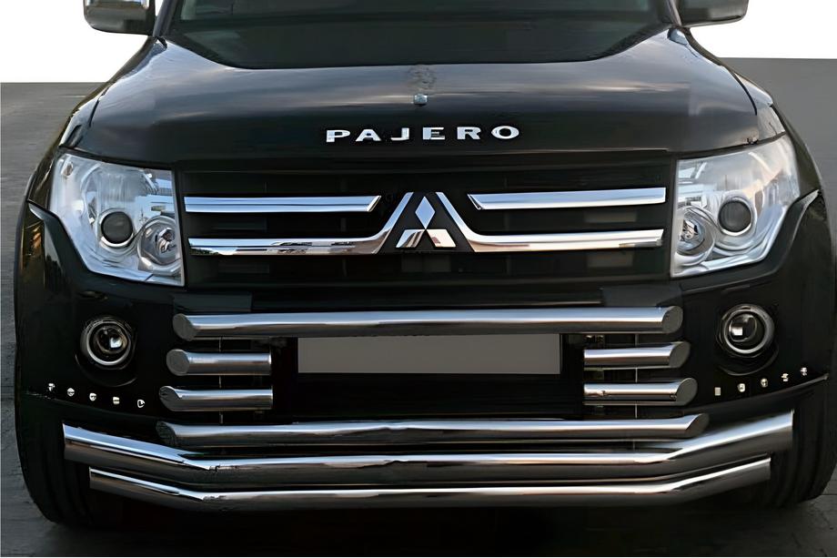 Mitsubishi Pajero Wagon IV 2006–2021 Främre skyddsbåge ST015-9 (rostfri) Image