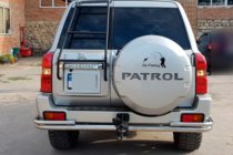Nissan Patrol Y61 1997–2011 Bakre skyddsbåge AK005-3 (rostfritt) foto 3