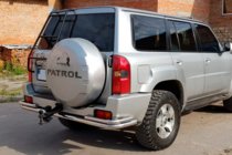 Nissan Patrol Y61 1997–2011 Bakre skyddsbåge AK005-3 (rostfritt) foto 4