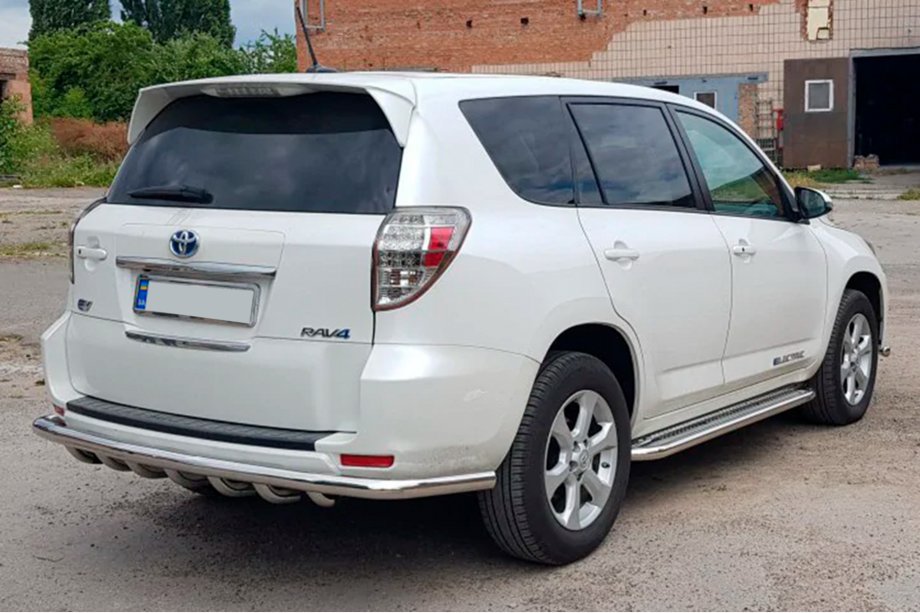 Toyota Rav 4 2006–2013 Bakre skyddsbåge AK005-15 (endast för EV, 2 st, rostfritt) Foto 2