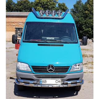 Främre skyddsbåge ST015-2 (rostfritt stål) Mercedes Sprinter W901/902/903/904/905 1995–2006 foto 2