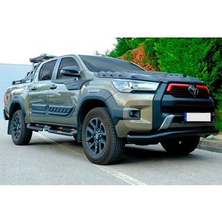 Frontbåge Texas för 2020+ (76 mm, svart) Toyota Hilux 2015– foto 3
