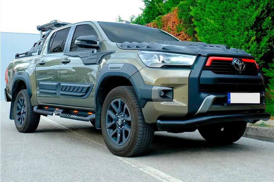 Toyota Hilux 2015– Frontbåge Texas för 2020+ (76 mm, svart) Foto 3