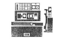 Mercedes T2 (507-814) 1967–1996 Instrumentpanelslister (Meric) foto 2