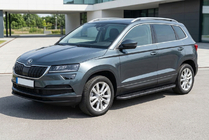 Skoda Karoq 2018– Sidosteg Bosphorus Black (2 st, aluminium) foto 1