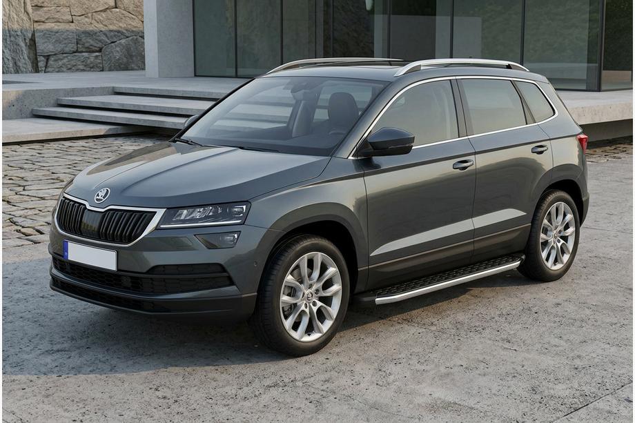 Skoda Karoq 2018– Sidosteg BlackLine (2 st, aluminium) Image