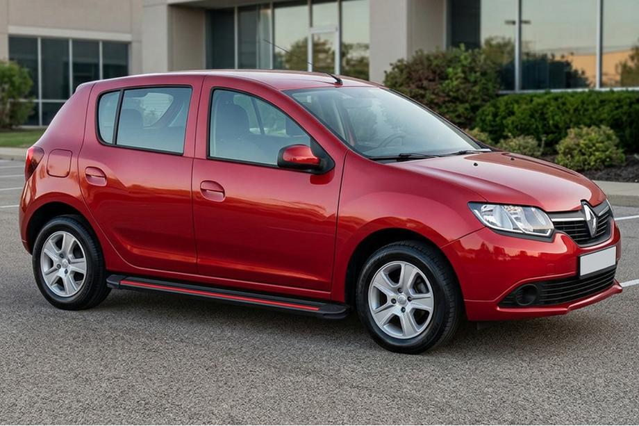 Dacia Sandero 2013–2020 Sidosteg Maya Red (2 st, aluminium) Image
