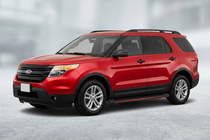 Ford Explorer 2011–2019 Sidosteg Maya Red (2 st, aluminium) foto 1