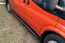 Ford Transit 2000–2014 Sidosteg Maya Red (2 st, aluminium) foto 2