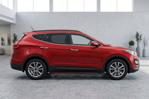 Hyundai Santa Fe 3 2012–2018 Sidosteg Maya Red (2 st, aluminium) foto 1
