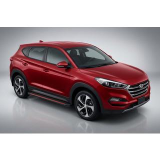 Sidosteg Maya Red-Black (2 st, aluminium) foto 1
