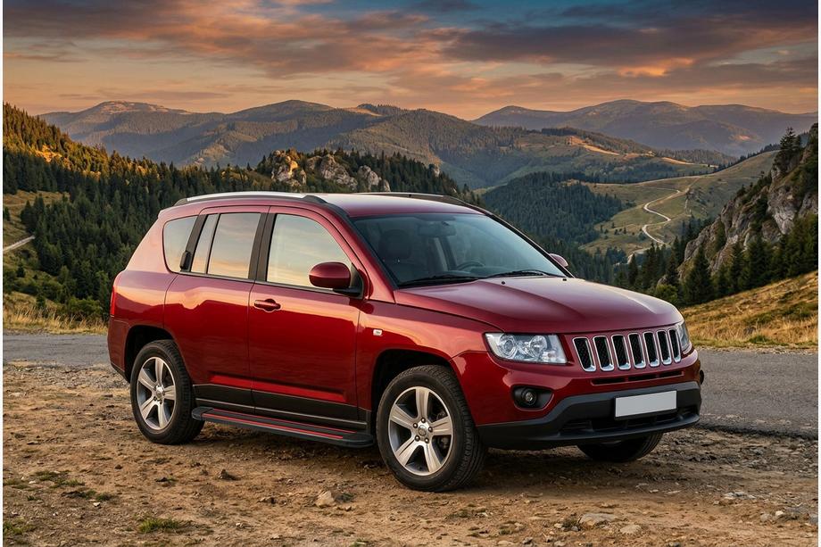 Jeep Compass 2006–2016 Sidosteg Maya Red (2 st, aluminium) Image