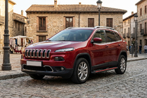 Jeep Cherokee KL 2013– Sidosteg Maya Red (2 st, aluminium) foto 1