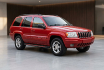 Jeep Grand Cherokee WJ 1999–2004 Sidosteg Maya Red (2 st, aluminium) foto 1