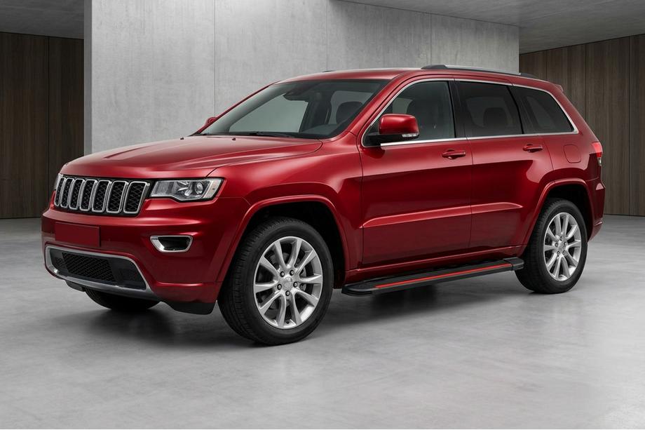Jeep Grand Cherokee WK2 2010–2021 Sidosteg Maya Red (2 st, aluminium) Image