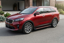 Kia Sorento III UM 2014–2020 Sidosteg Maya Red (2 st, aluminium) foto 1