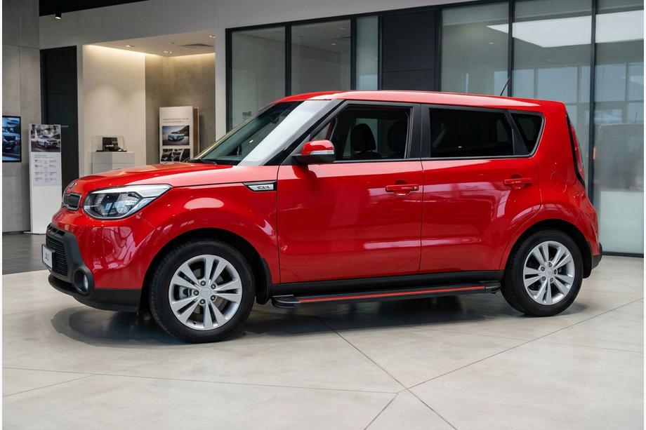Kia Soul II 2013–2018 Sidosteg Maya Red (2 st, aluminium) Image