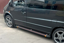 Mercedes Vito W638 1996–2003 Sidosteg Maya Red (2 st, aluminium) foto 4